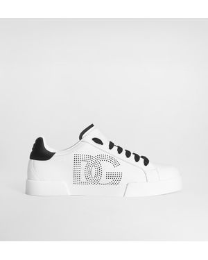 Dolce & Gabbana Sneaker Portofino Aus Kalbsleder - Weiß
