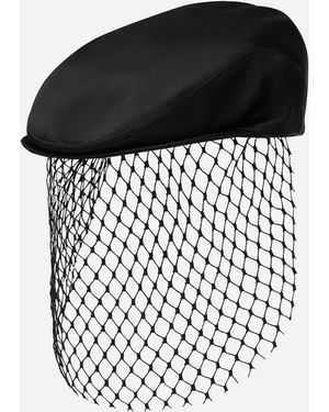 Dolce & Gabbana Coppola Aus Seidensatin Mit Schleier - Schwarz
