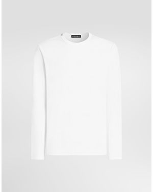 Dolce & Gabbana T-Shirt Aus Jersey - Weiß
