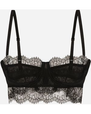 Dolce & Gabbana Lace Bralette - Schwarz