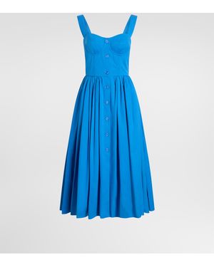 Dolce & Gabbana Kleid Aus Baumwolle - Blau