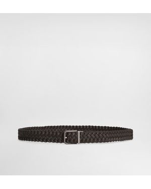 Dolce & Gabbana Gürtel Aus Geflochtenem Leder - Weiß