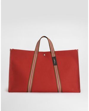 Dolce & Gabbana Shopping-Tasche Essenza Aus Canvas - Rot