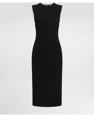 Dolce & Gabbana Kleid Aus Wolle - Schwarz