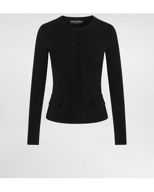 Dolce & Gabbana Wool Jacket - Schwarz