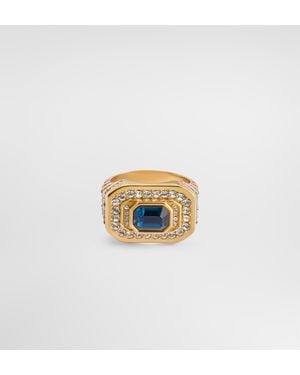 Dolce & Gabbana Ring Mit Strass - Weiß