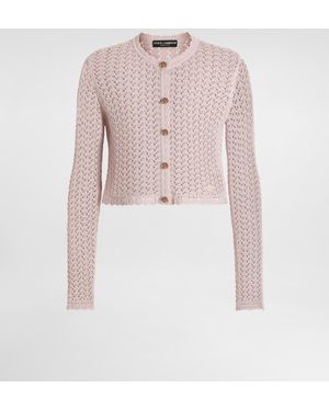 Dolce & Gabbana Viscose Cardigan - Pink