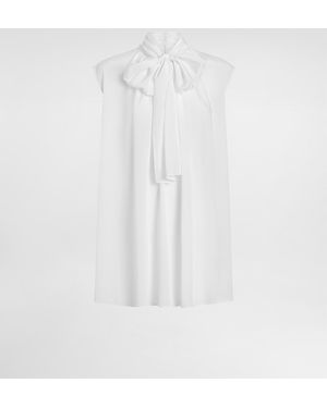 Dolce & Gabbana Crêpe De Chine Silk Shirt - Weiß