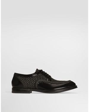 Dolce & Gabbana Derbyschuhe Mit Flechtmuster - Weiß