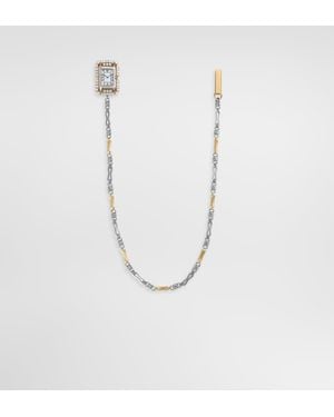 Dolce & Gabbana Uhrenbrosche Mit Strass - Weiß