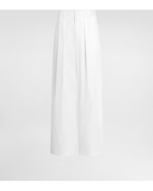 Dolce & Gabbana Hose Aus Stretch-Baumwollgabardine - Weiß