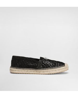 Dolce & Gabbana Gewebte Espadrilles Mit Bastsohle - Schwarz