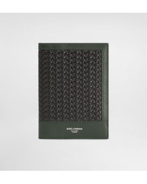Dolce & Gabbana Crocodile Leather Passport Case - Schwarz
