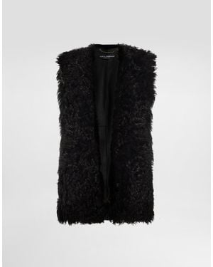 Dolce & Gabbana Kalgan Lamb Vest - Schwarz