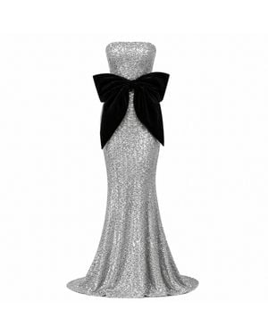 Ashley Stambouli Indira Dress - Grey