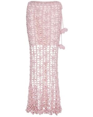 Andreeva Vanilla Handmade Knit Skirt - Pink