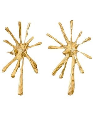 LINYA JEWELLERY Big Flow Earrings - Metallic