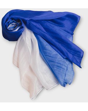 SILK & BEARS Royal Ombre Scarf - Blue