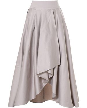Metamorph Maxi Draped Skirt - Gray