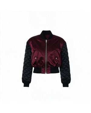 ZHYUN.K Quilted Bomber - Red