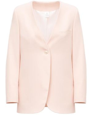 LAVIELACE Single-Button Blush Peach Blazer - Pink