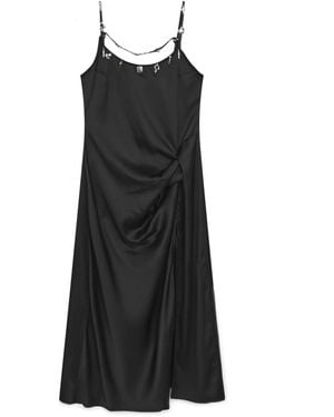 PRIVATE POLICY Charm Slip Dress - Black