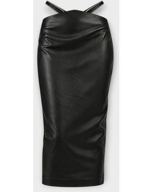 Heira Leatherwear Madonna Midi Skirt - Black