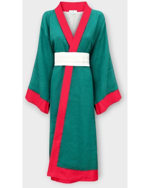 DIVINE HARMONIE Emerald Earth Kimono - Green