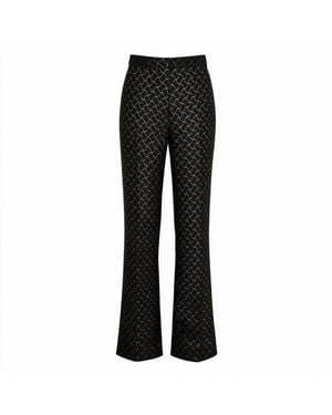 ZHYUN.K Jacquard Trousers - Black