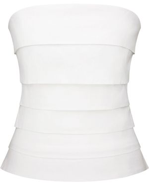 DAR ANN STUDIO Borderline Top - White