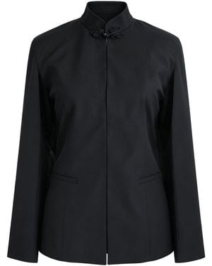 QIPOLOGY Cape Blazer - Black
