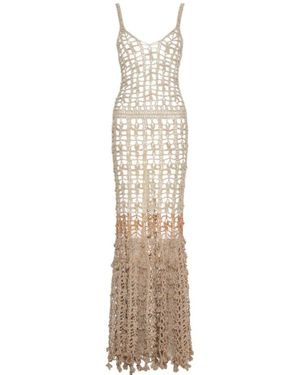 Andreeva Vanilla Handmade Crochet Dress - Natural