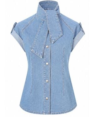 SOEUR & FRÈRES La Chemise Cravate — Light - Blue
