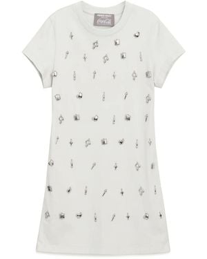 PRIVATE POLICY Charm T-Shirt Dress - White