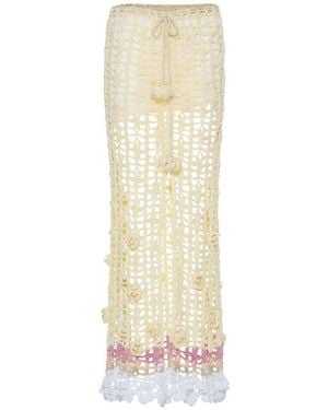 Andreeva Vanilla Handmade Crochet Skirt - Natural