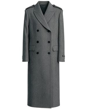 ZHYUN.K Herringbone Coat - Grey