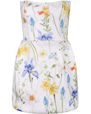Ashley Stambouli Dhalia Mini Dress - Blue