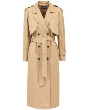 SOTROPA Camel Trench Coat - Natural
