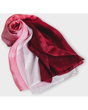 SILK & BEARS Ombre Scarf - Red