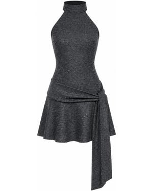 FARAH SEIF Ellipse Sparkly Dress - Black