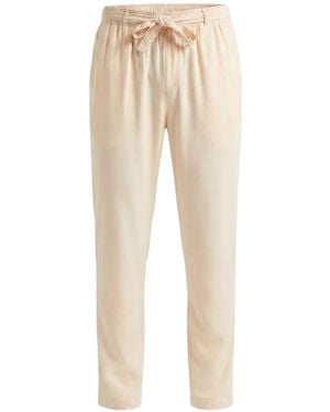 International Appeal Linen Tailored Trousers - Natural