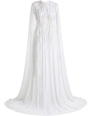 NOVALISS Wave Sculpture Gown - White