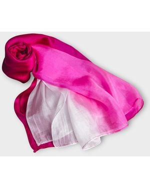 SILK & BEARS Hot Ombre Scarf - Pink