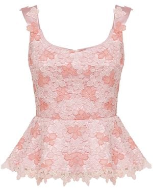 Georgette Belle Peplum Corset - Pink
