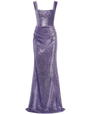 Ashley Stambouli Doria Dress - Purple