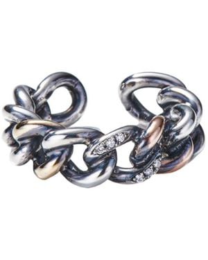 MASANA Chain Motif Connect Ring - Blue