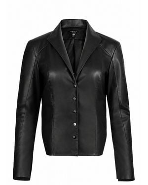 Heira Leatherwear Snatched Blouse - Black