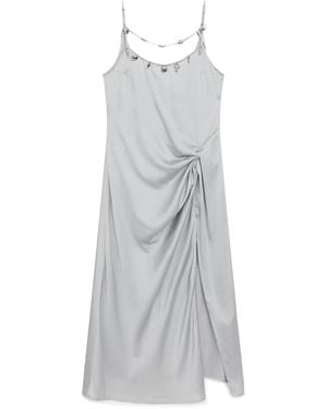 PRIVATE POLICY Charm Slip Dress - Grey
