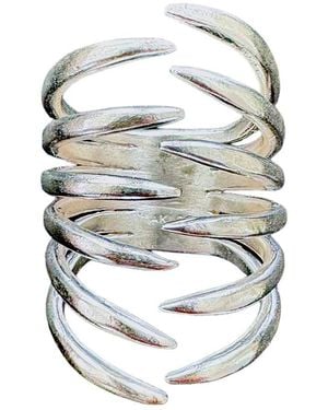 Aki Roc Jewelry The Hug Statement Ring - Metallic