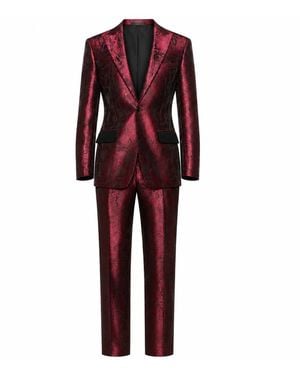 PERRY JONES After Dark Brocade Suit - Red